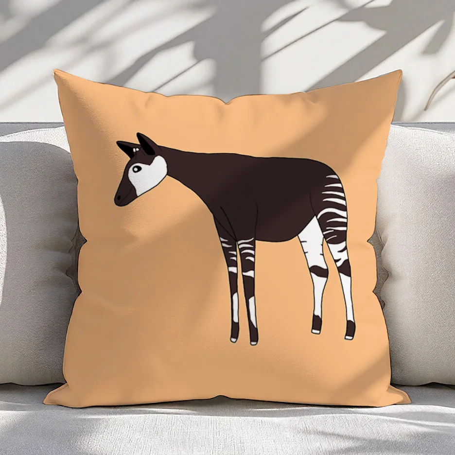 Zebra Print Throw Pillow Cushion Cover Boho Animal Style Decorative Square Pillowcase Modern Bedroom Living Room Decor 45x45cm