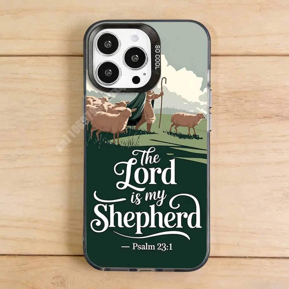 Jesus Christ The Shepherd Phone Case for iPhone 17 16 15 Max Mini 14 13 Pro Plus 12 11 X XS Air IMD Cover