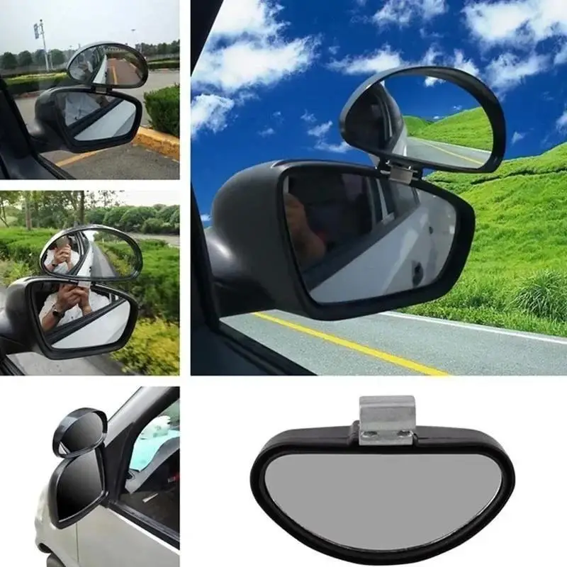 1/2Pc Car Wide Field Rearview Mirror High-definition Wide-angle Rearview Assist Mirror New Car Blind Spot Assist ReversingMirror