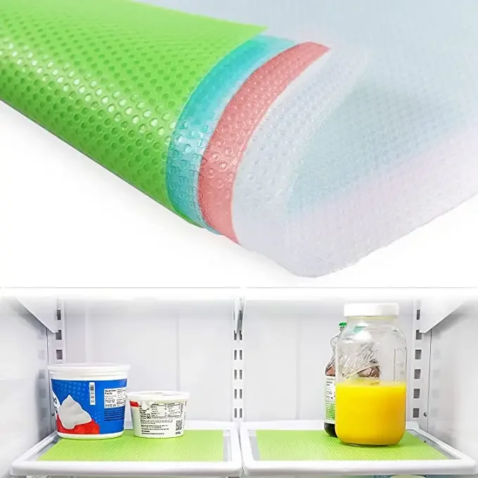 4pcs/set Refrigerator Pad Antifouling Liners Washable Mildew Refrigerator Mats Can Be Cut Refrigerator Fridge Mats