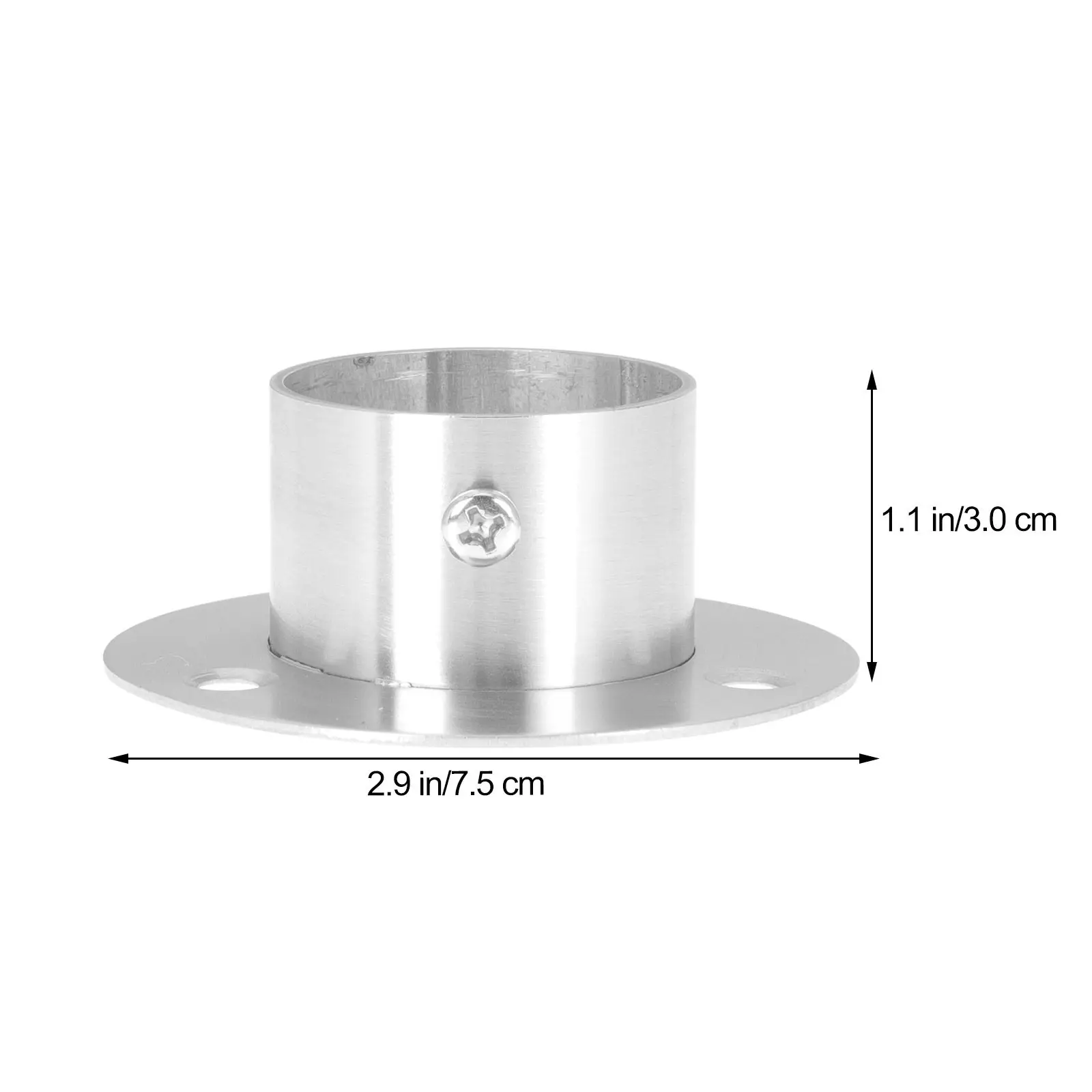 2Pcs Elegant Modern Metal Handrail Bracket Easy Install Pre Drilled Sturdy Banister Support for Staircase Interior Wall Mount