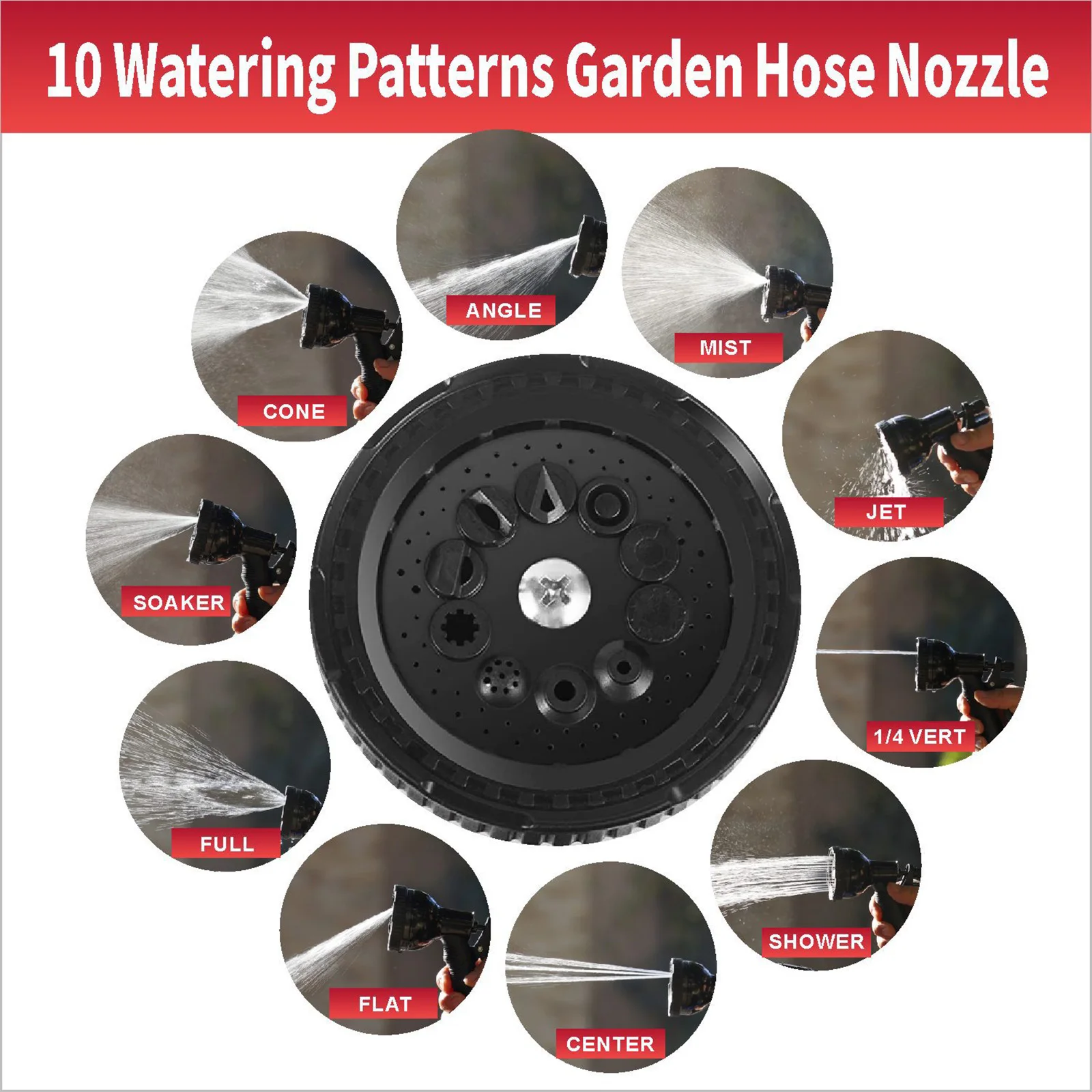 Portable Shower with 3 Meter Long Hose Beach Shower Multi-Functional Shower Pump for Plants Pest Control and Lawn Care