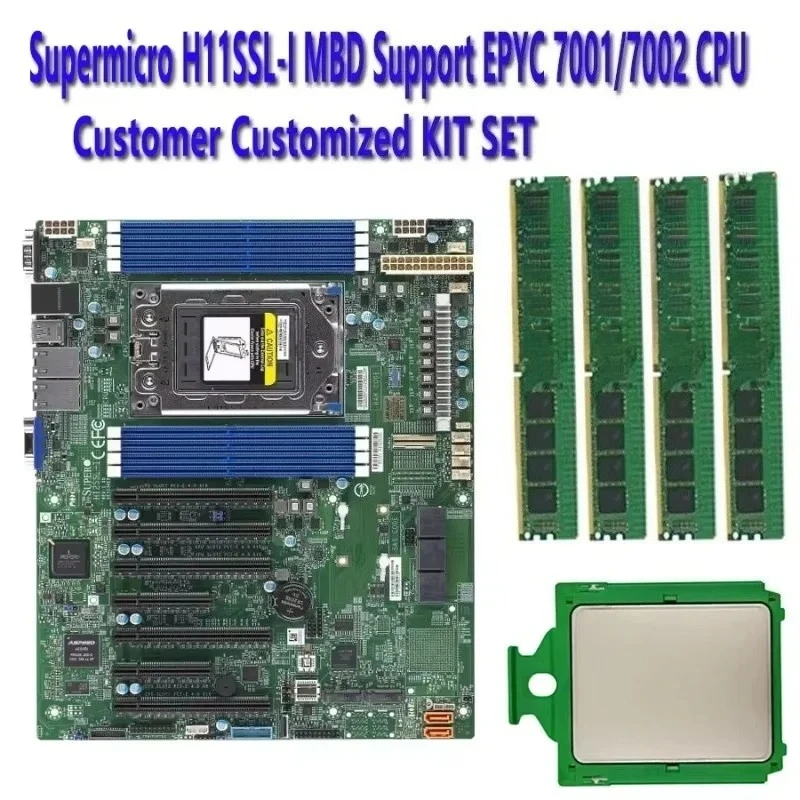 

H11SSL-i Rev 2.0 Server Motherboard / EPYC 7261 7251 7371 7301 7281 735P 7451 7401 740P 7601 7551 7501 755P 7551P CPU Processo