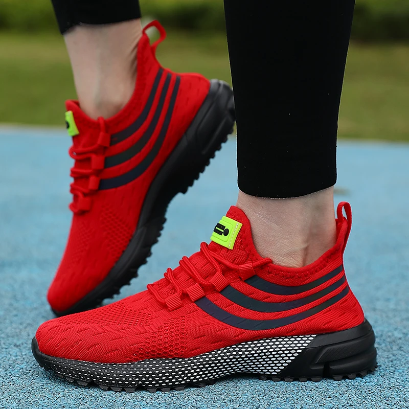 Brand Sports Shoes Breathable Mesh Running Shoes Men's Shock-absorbing Cushion Sports And Leisure Shoes Sneakers For Sale