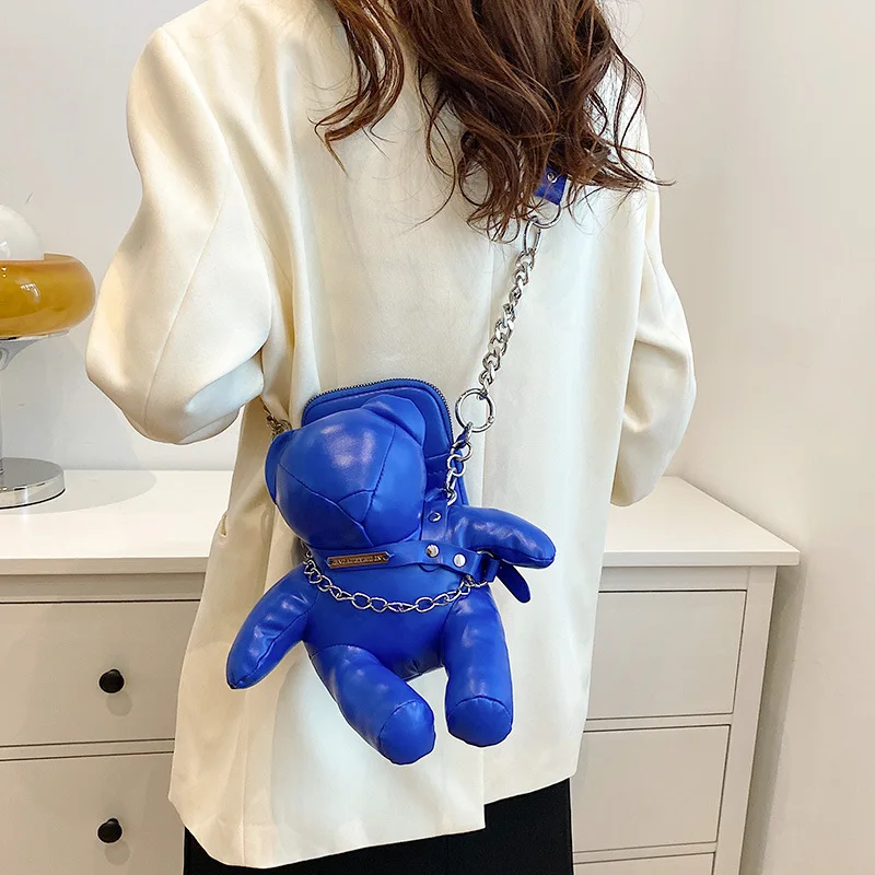 Style Cute Crossbody New Shoulder Bag Bear Shape Large Capacity Casual Handbag For Woman High-Quality Messenger Versatile Luxury