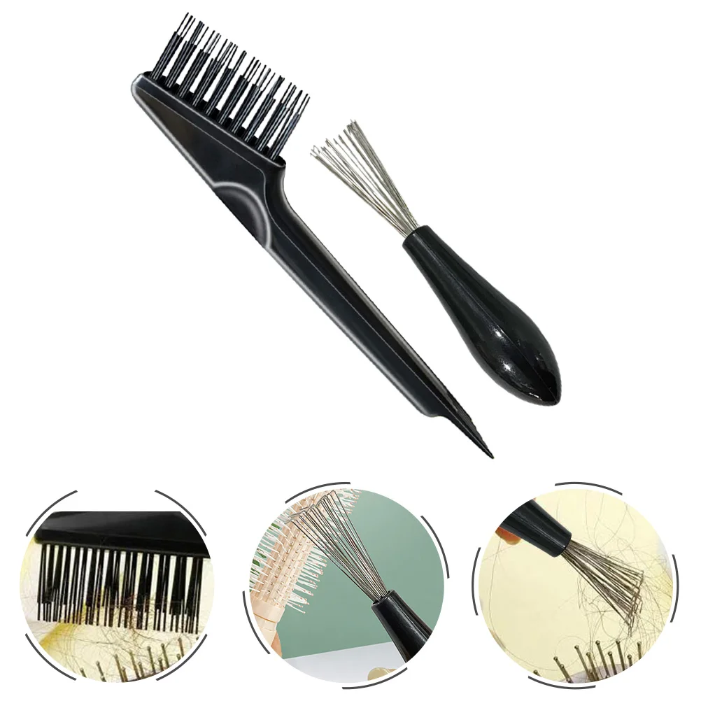 

6 Pcs Hair Brush Cleaner Small Size Lightweight Deep Cleaning Tools Salon Home Use Effective Dust Removal Broken Hair Clean