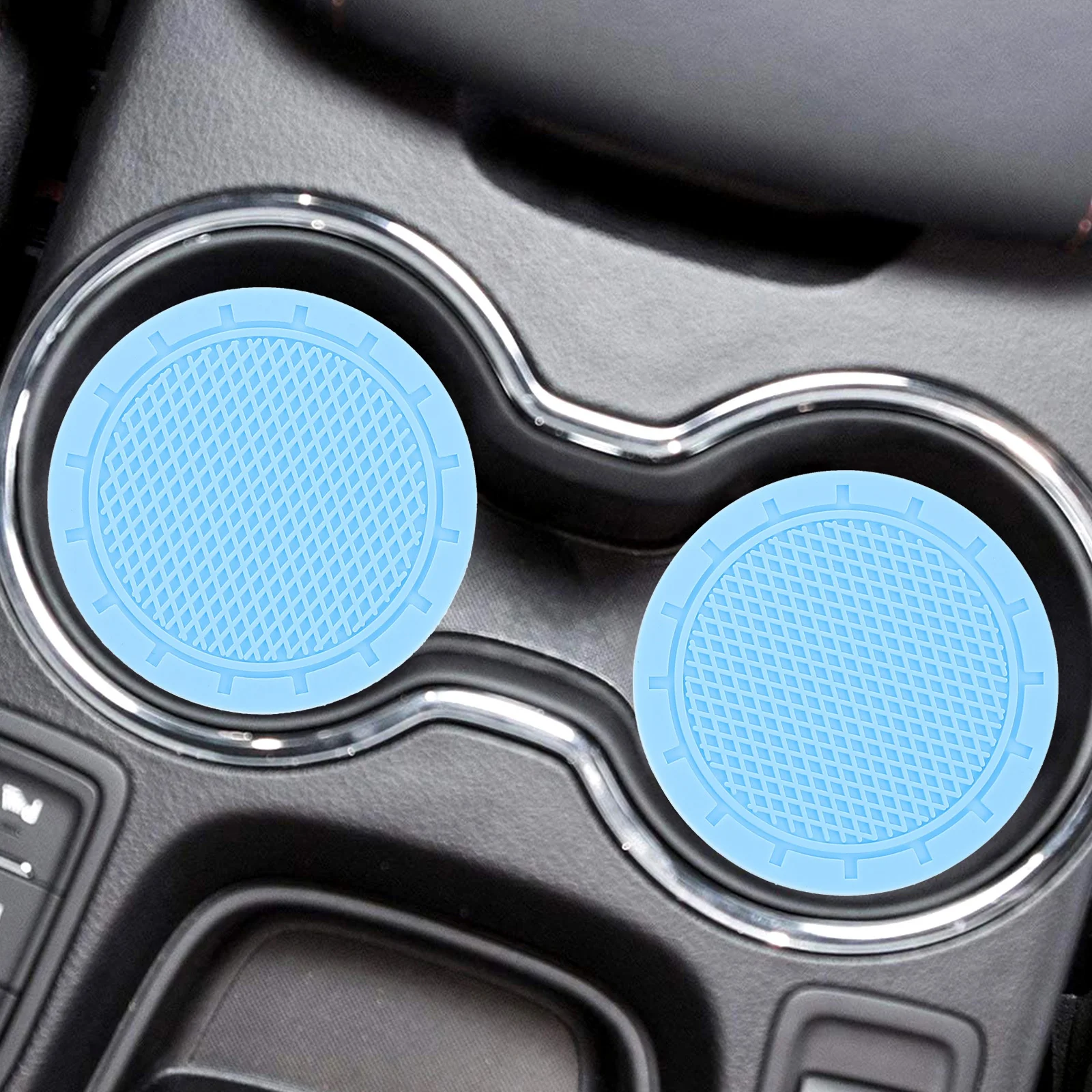 

1 Set Cute Car Accessories Steering Wheel Cover Air Vent Flower Clip Cup Holder Coasters Car Interior Decor Stylish Protection