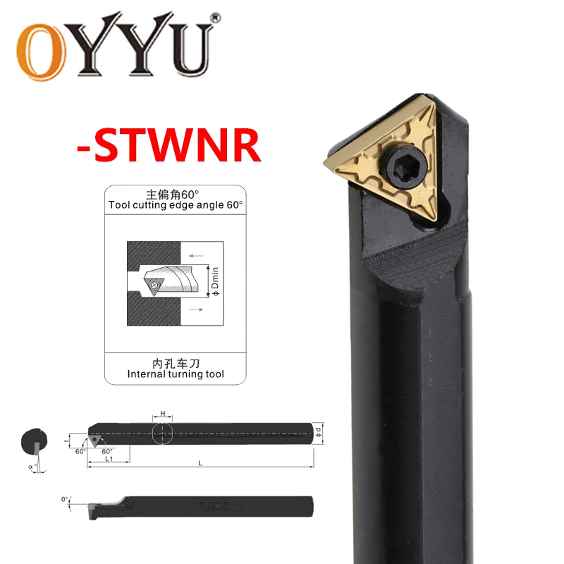 

OYYU S16Q STWNR16 Screw Internal Turning Tool Holder S16Q-STWNR16 STWNR Lathe Tools Cutter CNC Boring Bar Carbide Inserts TNMG16