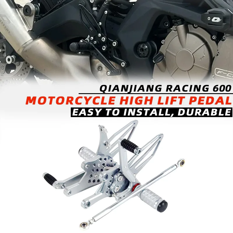 

For QJMOTOR QJ600 RRQ600 600RRQ 2022 2023 Motorcycle Adjustable Raise Move Back Footrests Rearset Rear Footpeg Foot Rests