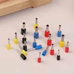 100pcs Europe Style Pin Terminal VE0508 7508 1008 1508 2508 Tube Type Wire Line Cable Connector Blue Black Yellow Red