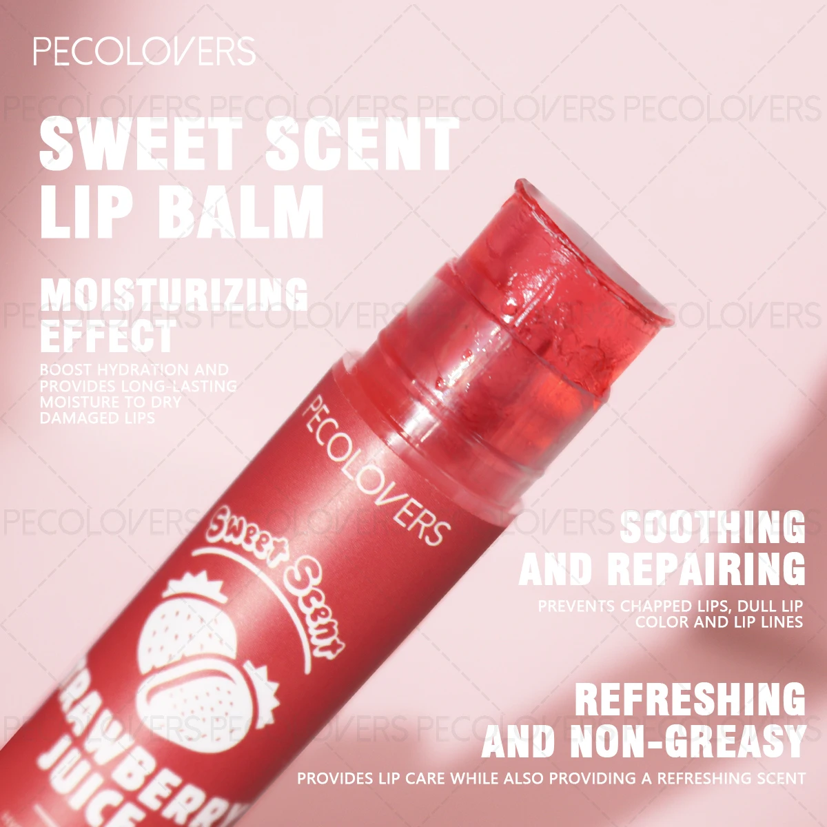 Fruit Lip Balm, Natuurlijk hydraterende lippenbalsem, Getinte lippenbalsem, Langdurig, Lippen cosmetica