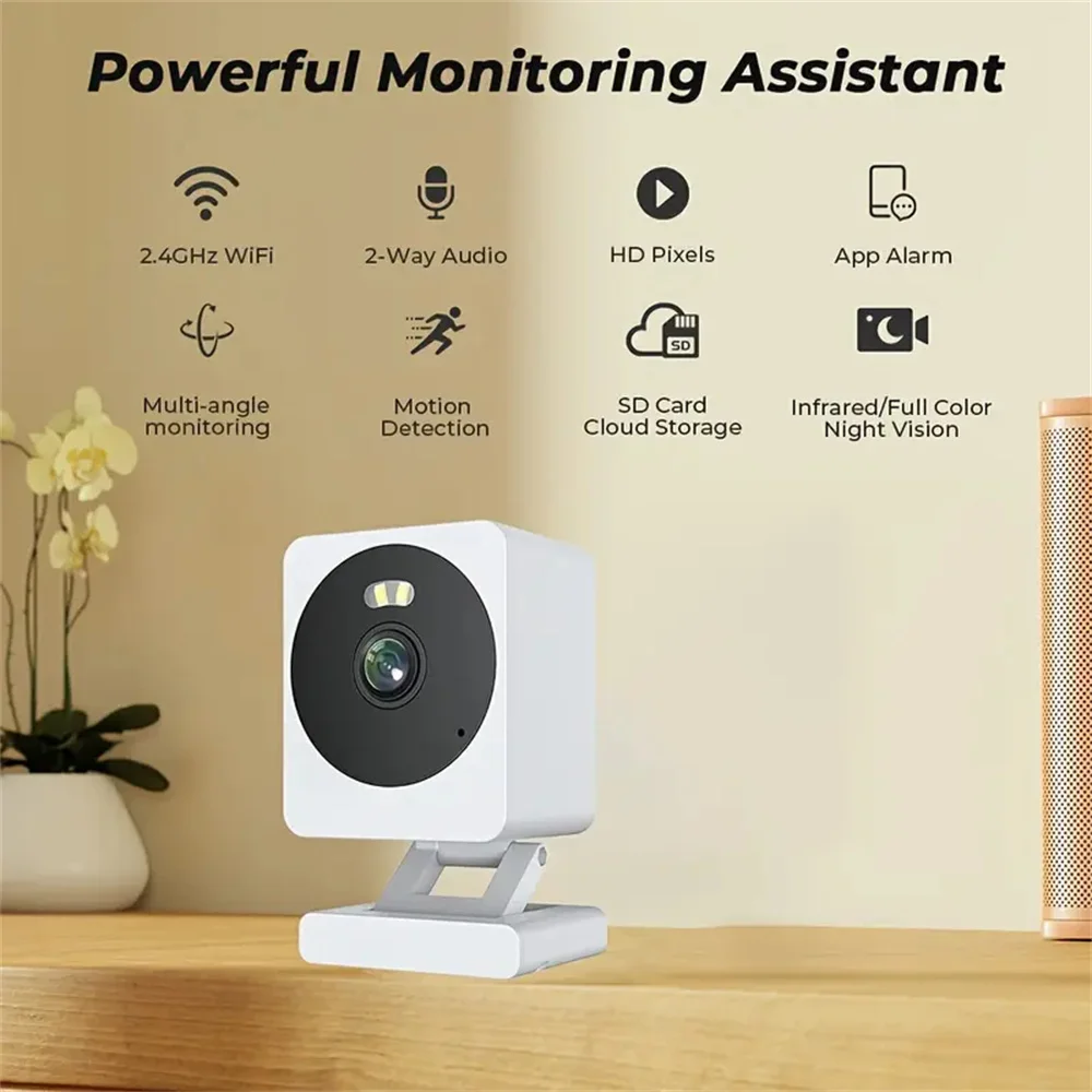 Tuya Smart Life WiFi Camera 5MP HD 1080P Motion Detection Color Night Vision Wireless CCTV Surveillance Camera