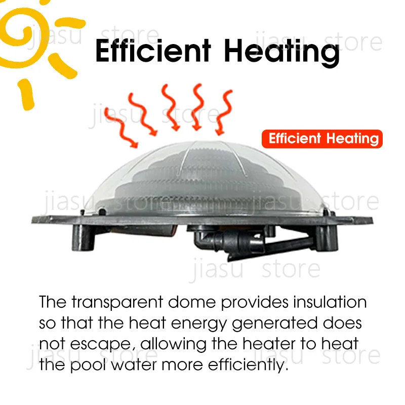 Portable Pool Solar Heating System Pool Heater Controller Swimming Solar Heat Pump Water Heater for Above Ground Pool
