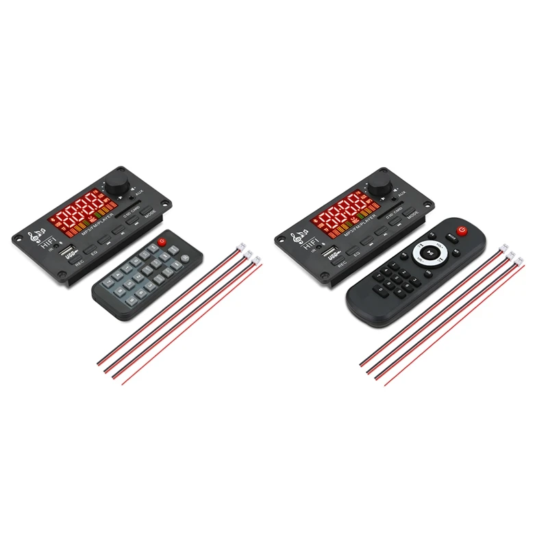 

12V Amplifier Bluetooth 5.0 100W MP3 Decoder Board Call Recording Wireless Music Audio Module USB TF Radio For Car-AT93