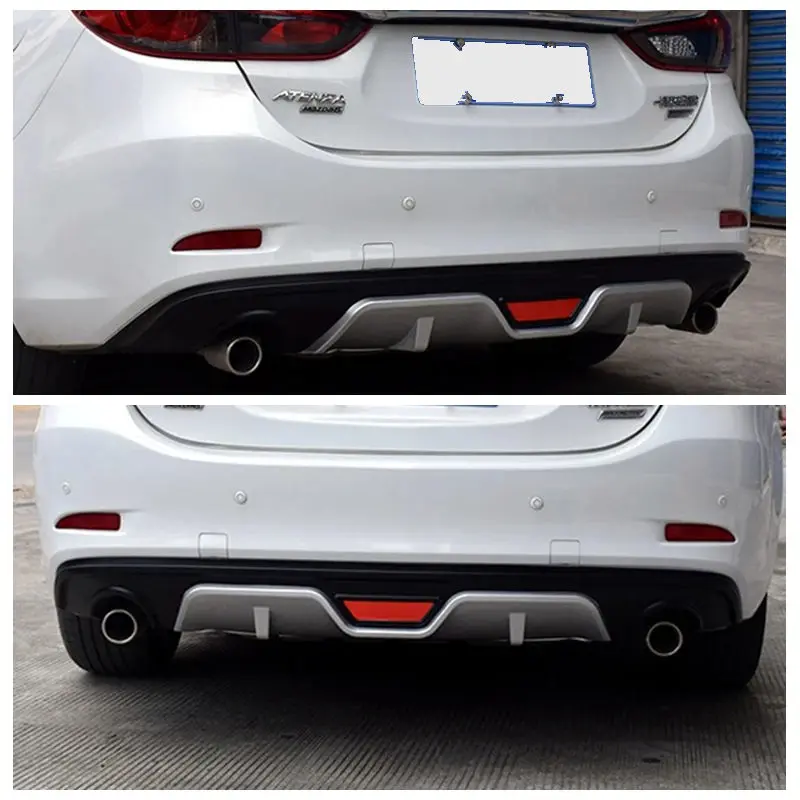 For Mazda 6 ATENZA  2015-2016 Rear Bumper Diffuser Lip Boot Spoiler Splitter Car Replacement Accessories