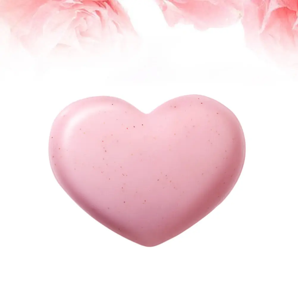 Handmade Heart Shaped Soap for Gentle Skin Cleansing Exfoliating Melanin Removal Soothing Joint Skin Care Fragrance Bath