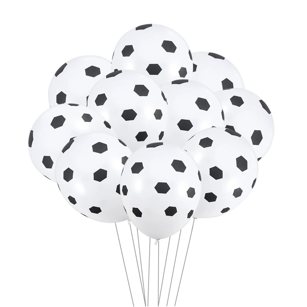 

100 Pcs Football Balloons Rubber Birthday Party Supplies Wedding Decorations Reusable Latex Soccer Anniversary