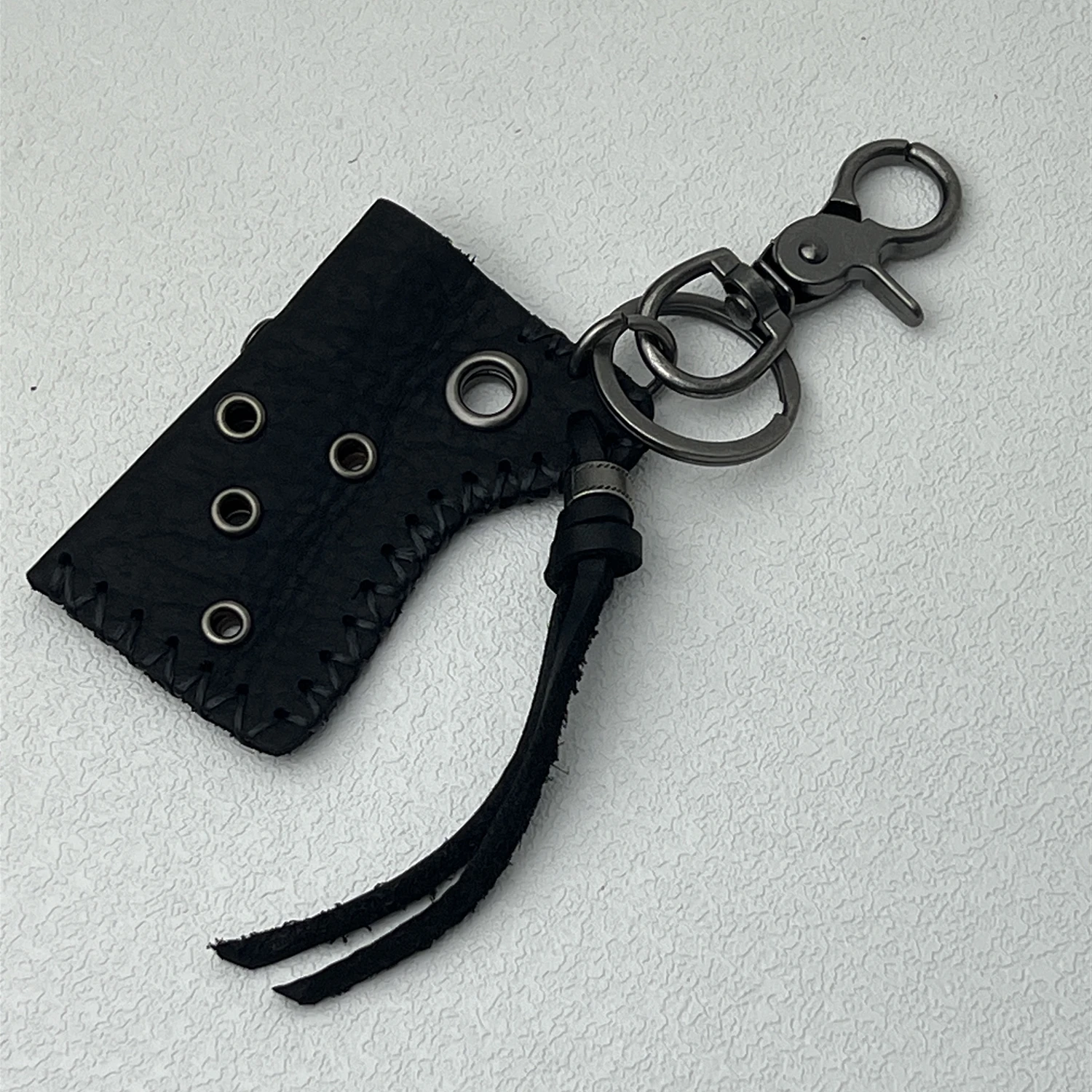 High End Street Woven Keychain New in Sewing Leather Holster Retro Style Pendant waist Accessories