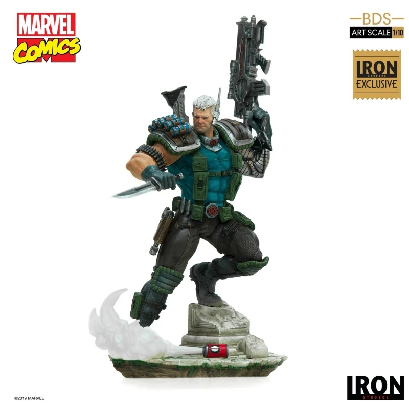 Marvel Comics Series Cable Model Estátuas, Iron Studios, Brazilian Factory Collecting, Decoração Desktop, Modelos, Toy Ornaments, 1/10