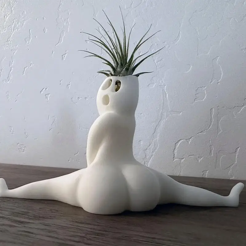 ตลก Big Booty Ghost Planter Big Booty Air จอแสดงผล Succulent Planter ตกแต่งหม้อตลก Prank ของขวัญ