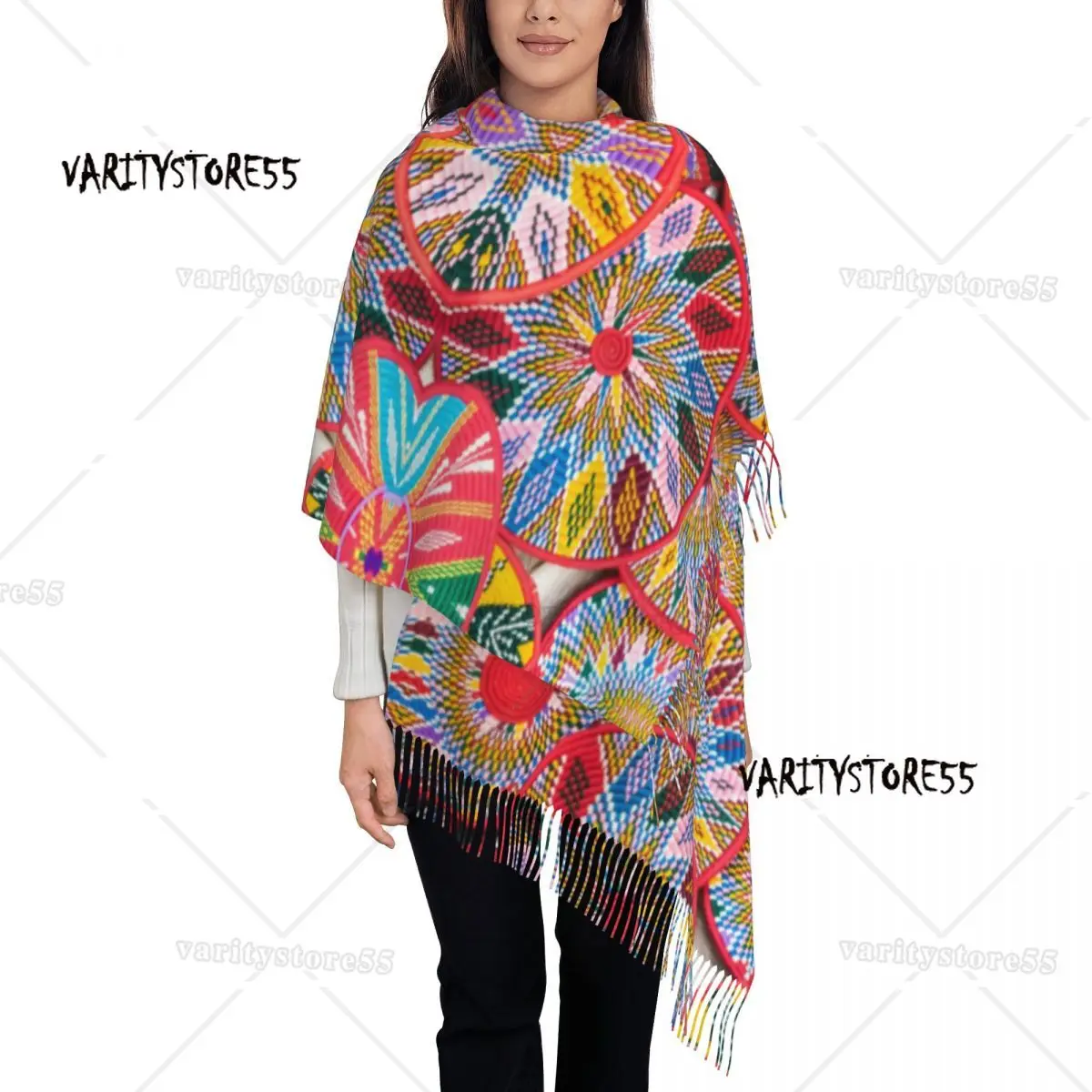 

Ethiopian Plates Sefed Scarf Women Winter Fall Cashmere Shawls Wrap African Art traditional Long Large Shawl Scarf Daily Wear