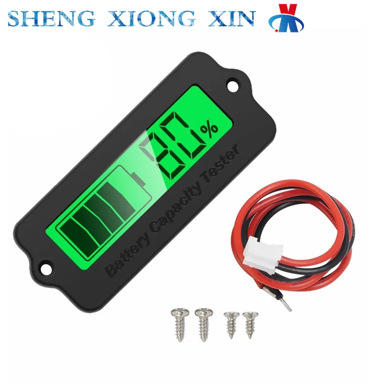 1pcs LY6W Externally Installed 12V24V Liquid Crystal Lithium Battery Lead-acid Electricity Monitor Detector Remaining Capacity