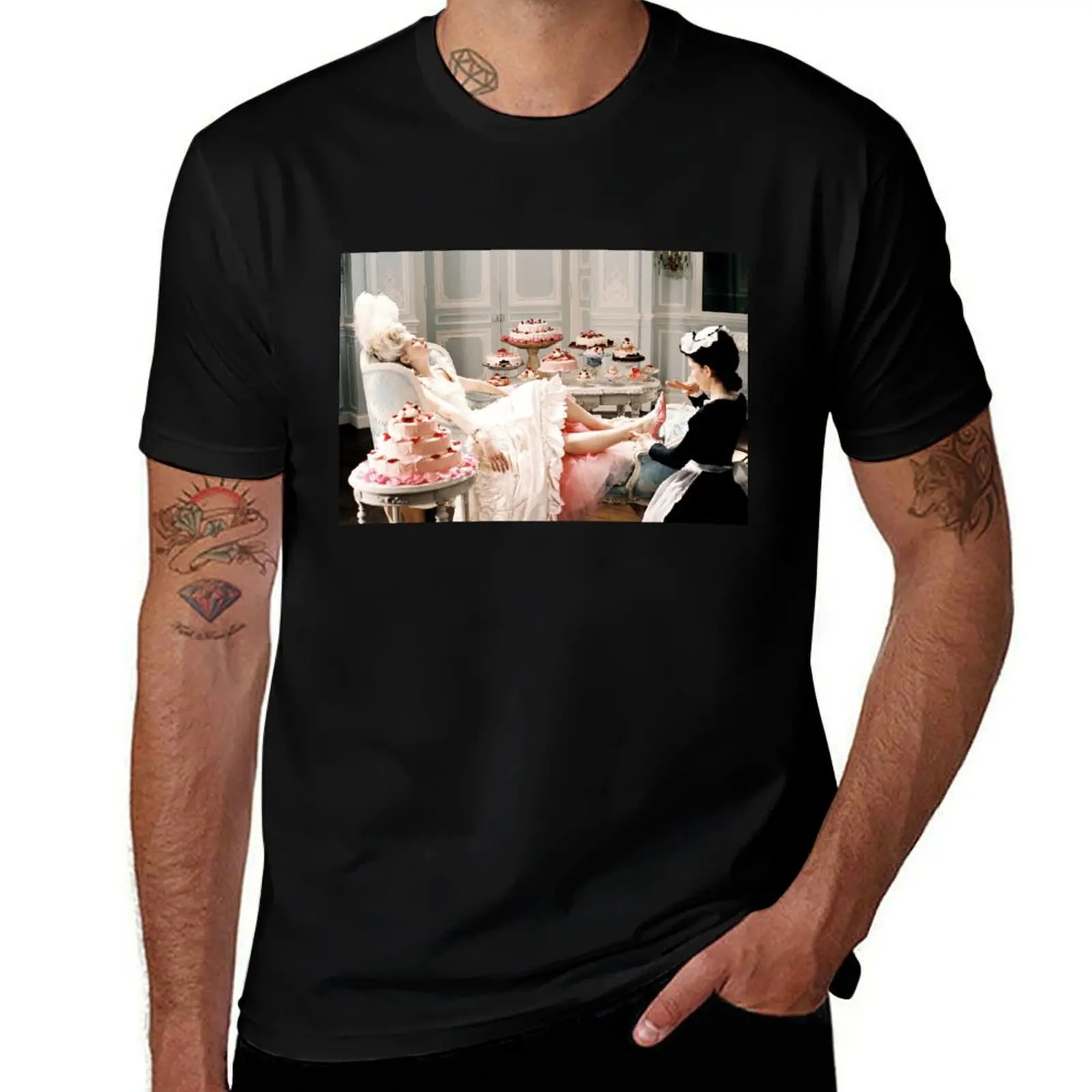Marie Antoinette 2006 movie poster kirsten dunts sofia coppola T-Shirt Casual Pattern Print Tee Shirt T-Shirt
