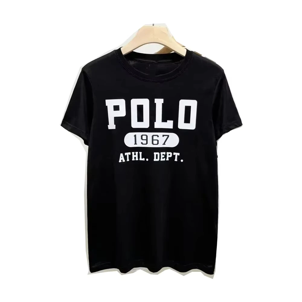 

Футболка RLauren, новая футболка Polo1967, популярная корейская одежда с короткими рукавами Y2K, одежда унисекс, топы, топы на лето