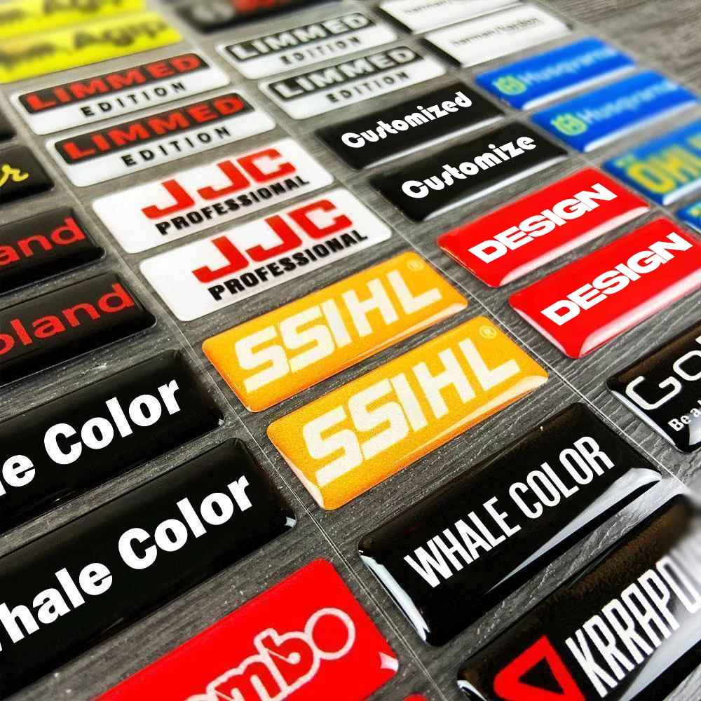 

Customized high quality label printing transparent gel logo sticker 3D soft epoxy dome crystal drops