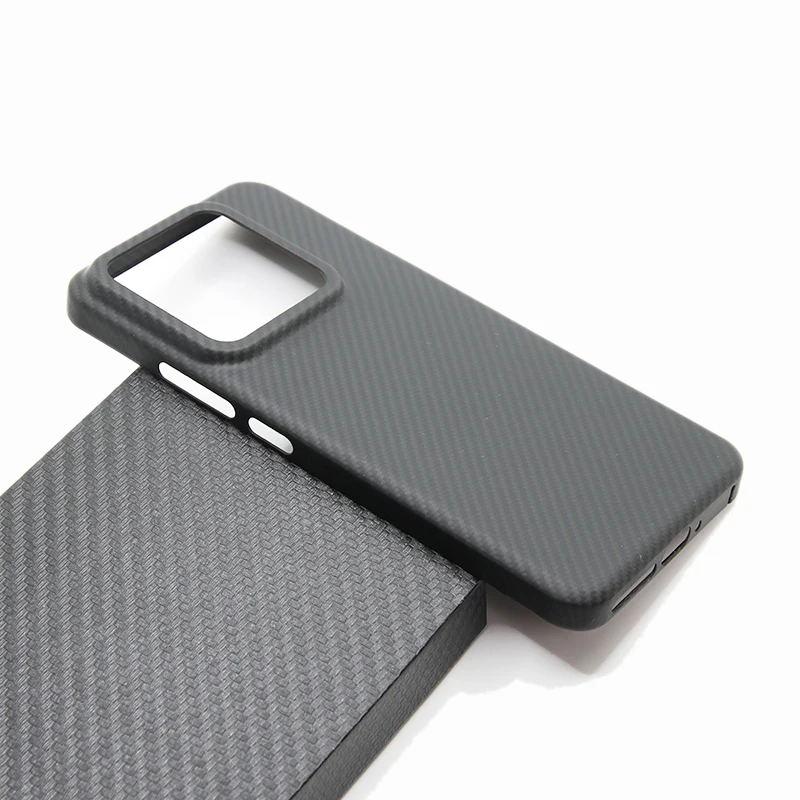 ZXKE Carbon Fiber Case For Xiaomi 14 14Pro Cover Embedded Iron Sheet Magnetic Car Support 600D Magsafe Aramid Fiber Shell