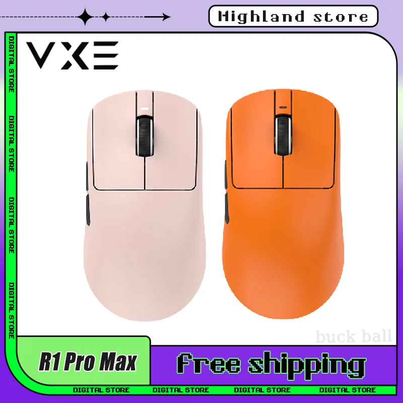 

Новая беспроводная мышь VXE R1 Pro Max, VGN Dragonfly R1, яркий вес PAW3395, Nordic52840, умная скорость X FPS, геймерская мышь с низкой задержкой, подарок