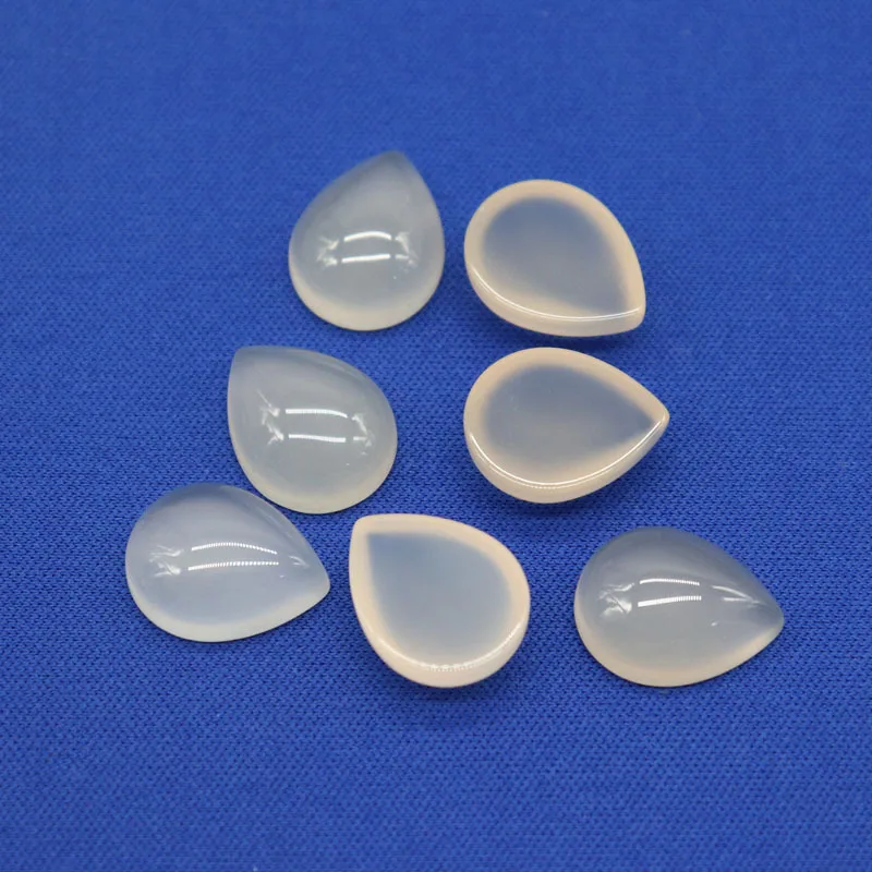 100-pz-lotto-8-10-13-18mm-naturale-agata-bianca-pera-cabochon-gemme-pietra-per-il-pendente