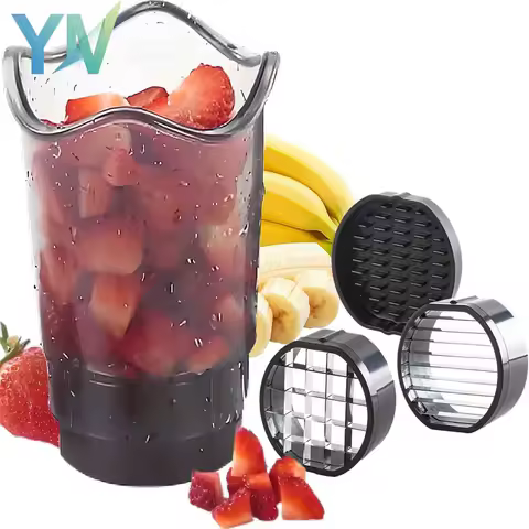 Multi Fruit Vegetable Slicer with Removable Blade Kitchen Cutter for Strawberries Mushrooms Bananas Easy Clean Dishwasher Gadget