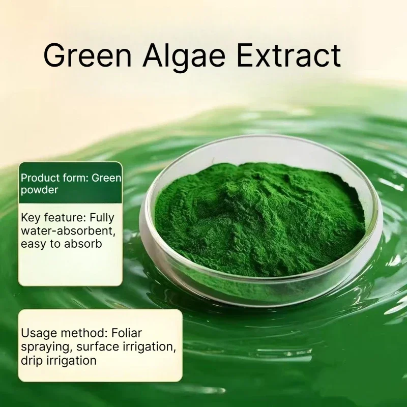 500g Green Algae Extract Seaweed Extract Dark Green Organic Fertilizer Plant Maintenance Gardening Flower Fertilizer Composition