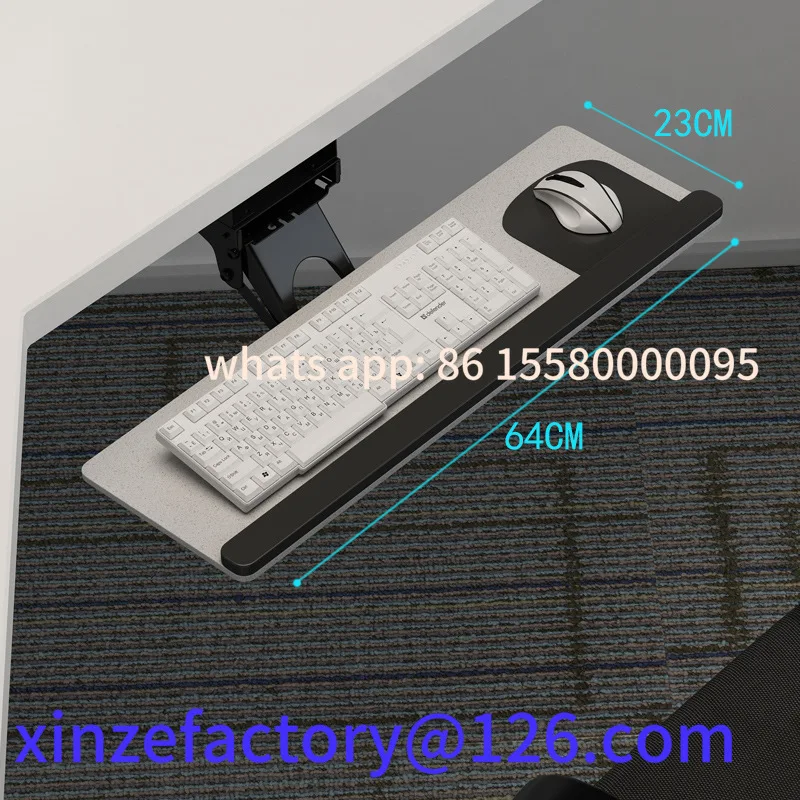 حامل لوحة مفاتيح مريح قابل للتخصيص مقاس XL مع وسادتين ماوسين للوحة مفاتيح مكتب الكمبيوتر