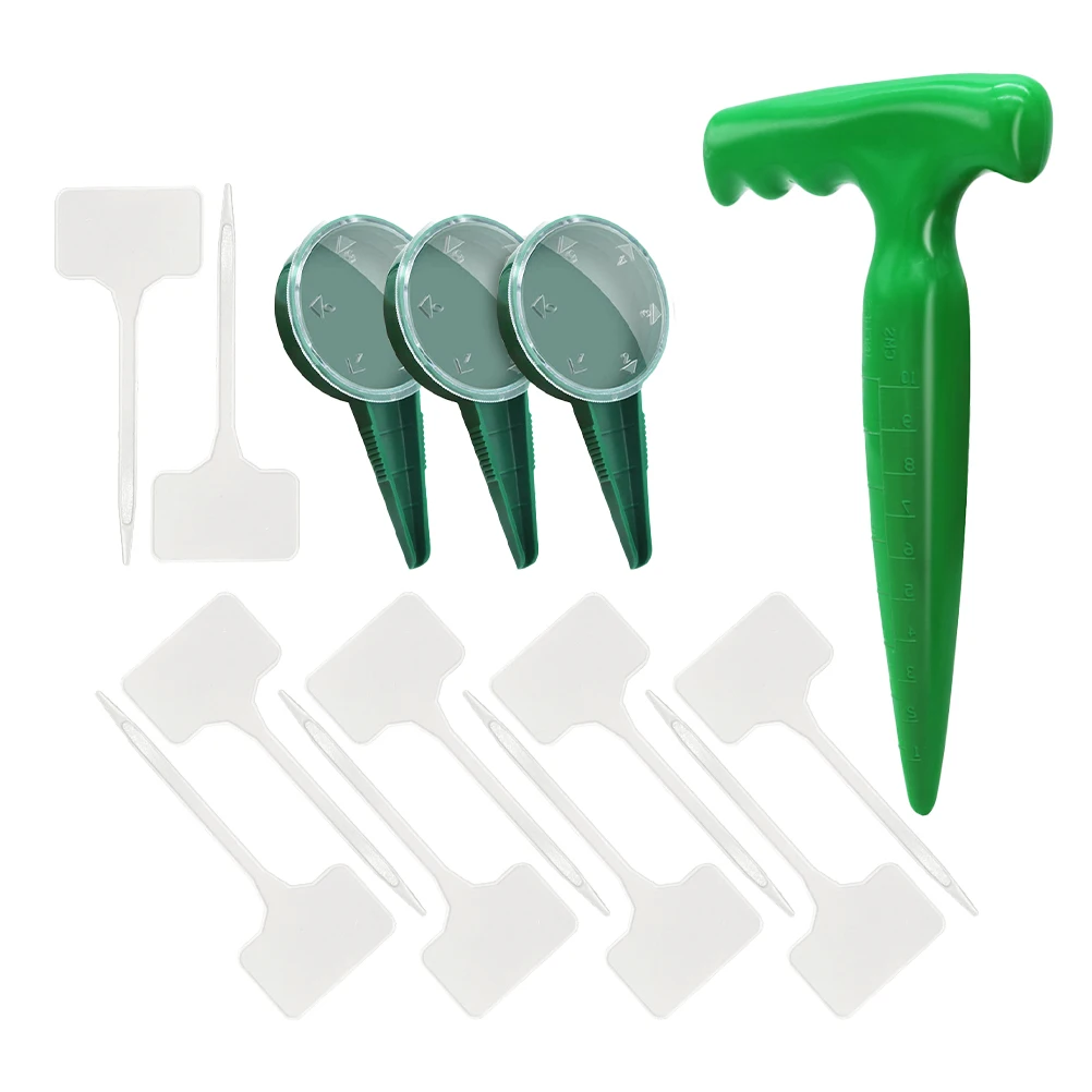 

1 set Sowing Hole Punch Adjustable Sowing Tool Seedling Planter Adjustable Garden Planter PP Portable For Garden