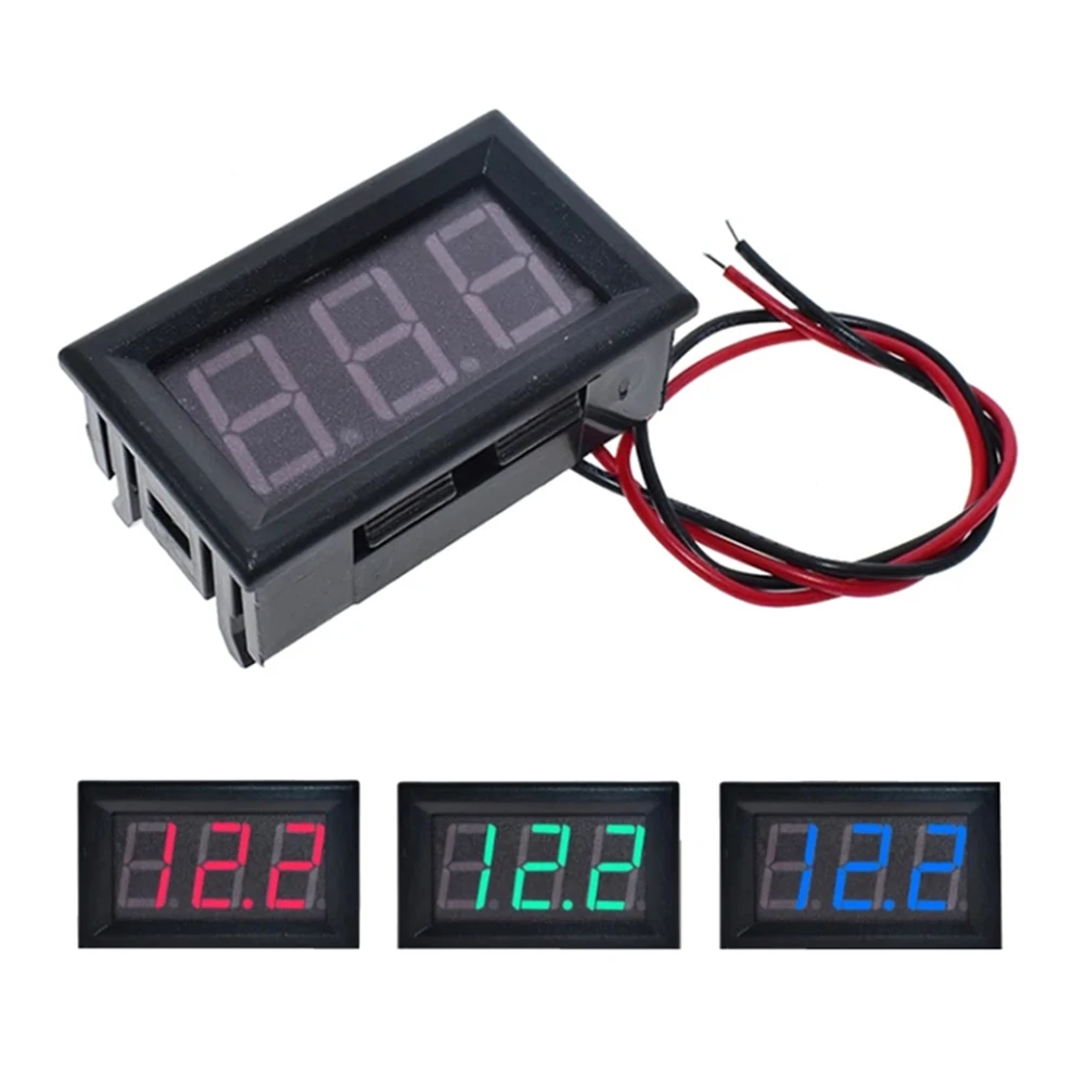 DC4.5V-30V Mini Spanningstester Led Display 0.56 Inch Volt Instrument Gereedschap Spanningsmeter Voor 6V 12V Electromobiel Motorfiets Auto