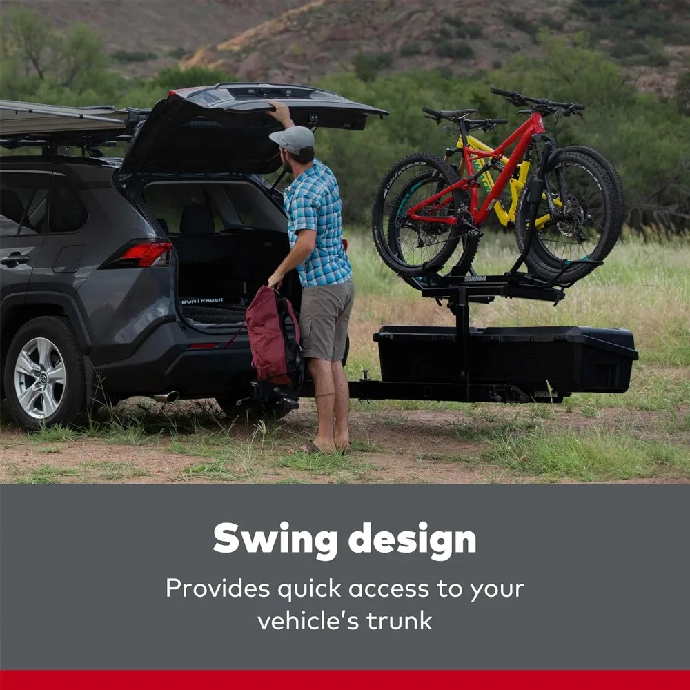 Swing Rack, Hitch Cargo System w/Accessory Arm & Locks, EXO SwingBase, 2 in, Black