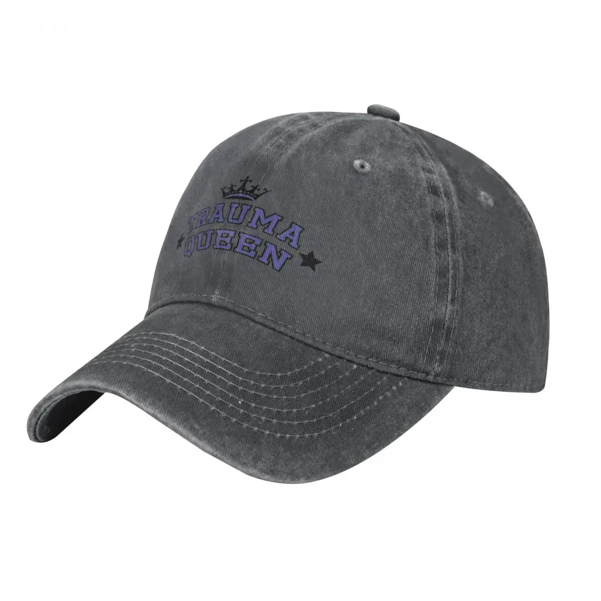 

Trauma Queen (purple/white) Baseball Cap summer hat Uv Protection Solar Hat Luxury Hat Baseball Cap Hats For Men Women's