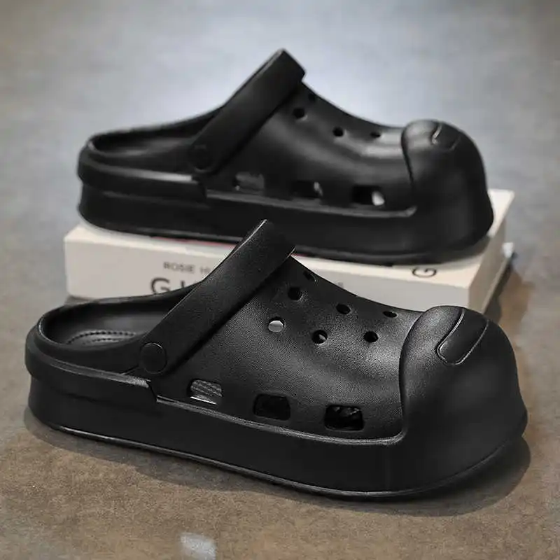 여름 거실 블랙 플립 플롭 캐주얼 샌들 남성 스케이트 보드 신발 운동화 스포츠 Shuse Beskete Botasky Particular