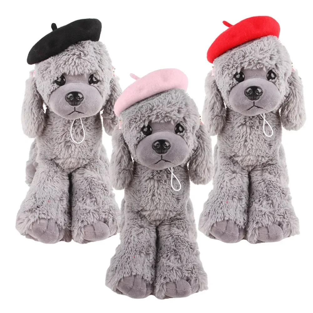 Woll-Welpen-Baskenmütze, verstellbare Haustiermütze für Katzen, kleine Hunde, niedliche Baskenmütze im Baskenmütze-Stil, Kopfbedeckung für Kätzchen, bequeme Haustier-Mode-Accessoires