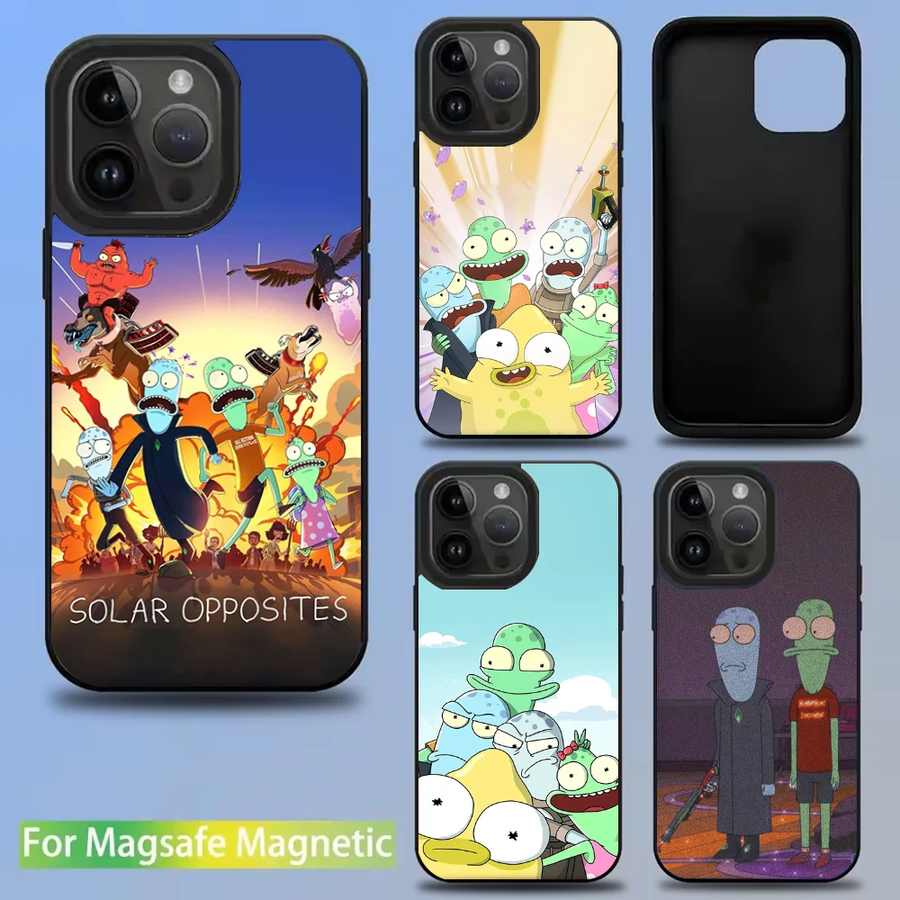 

S-Solar O-Opposites S-Season Phone Case For IPhone 16 15 14 13 12 11 Pro Mini Max Soft Magnetic Cover