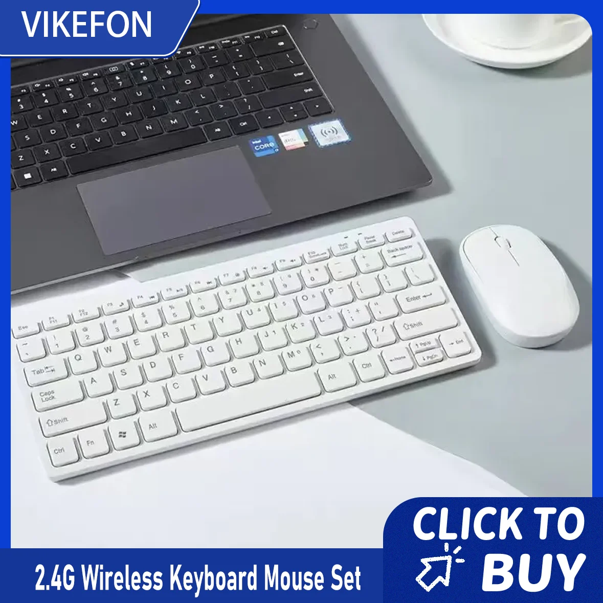 

2.4G Wireless Keyboard and Mouse Protable Mini Keyboard Mouse Combo Set For Notebook Laptop Mac Desktop PC Computer Smart TV PS4