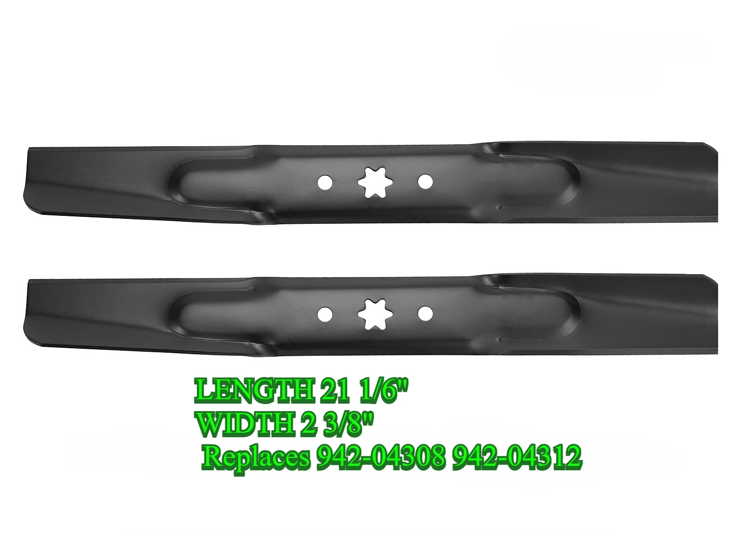 942-04308 Mower Blades for Troy Bilt Bronco Pony Mustang 42 inch Lawn Mower Cub Cadet 42'' Deck Riding Mower Replace 942-0431