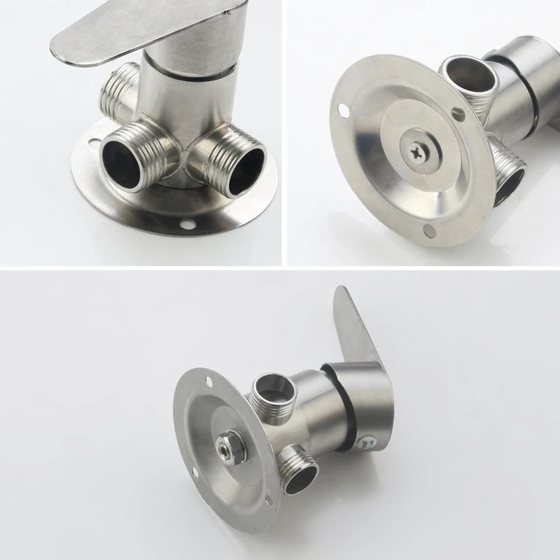 304 الفولاذ المقاوم للصدأ دش صمام الحائط الحمام دش صمام التحكم وظيفة واحدة الساخن الباردة صمام خلاط نحى #5