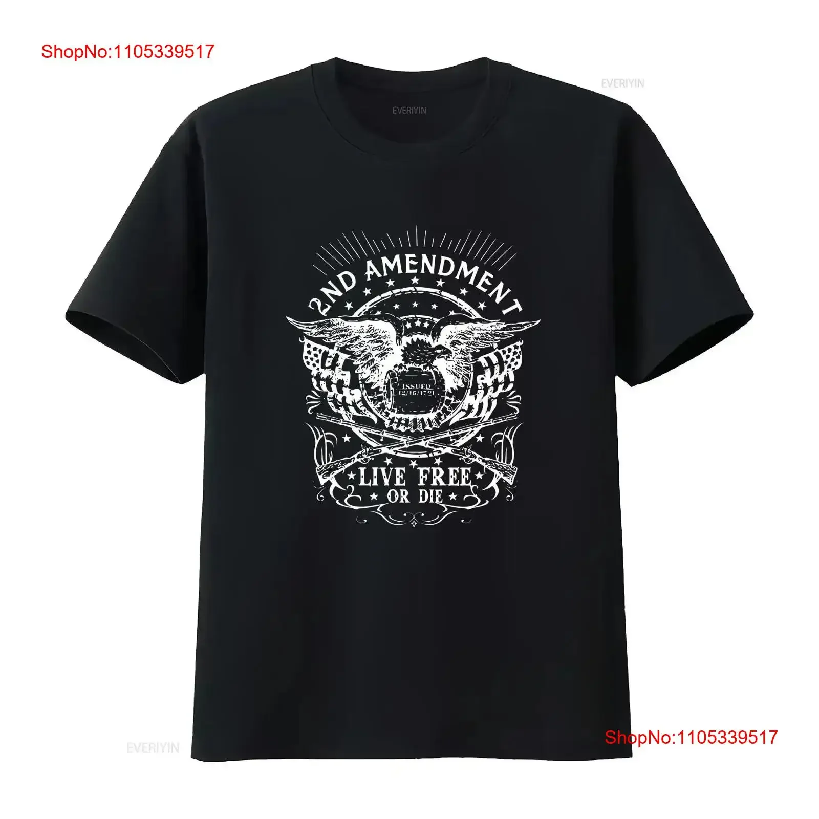 2nd Amendment Live Free or Die Issued 1791 T Shirt 2A USA Pro Gun Freedom 1776 vintage Washed Stylish Top For Everyday Wear