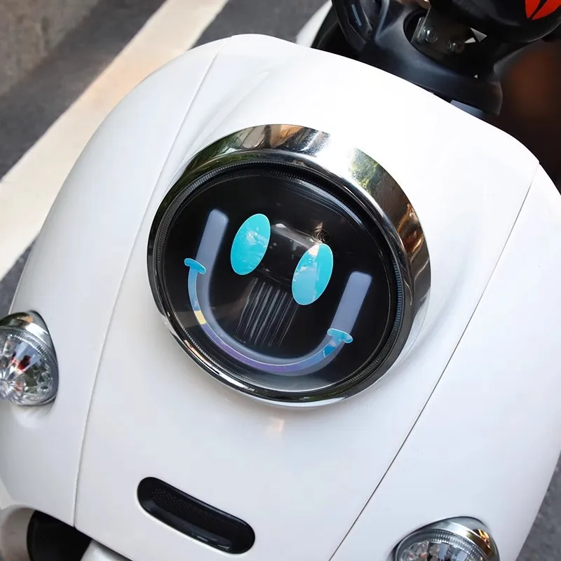 Dekorasi Stiker Ekspresi Stiker Lampu Depan Sepeda Motor untuk PIAGGIO Vespa Primavera 50 125 Sprint 50 125 GTS GTV 300 250 SUPER