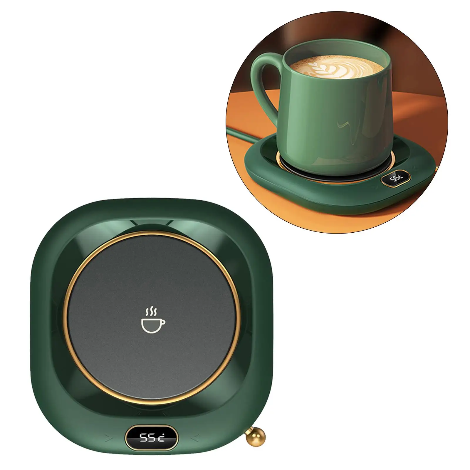 Smart Electric Coffee Warmer Plate Keep Tea Milk Drink Warm Heater Touch Control for Office Home