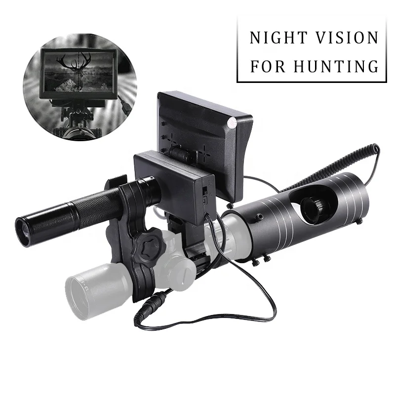 Cannocchiale per visione notturna a infrarossi rapido fai-da-te interruttore notturno per fotocamera 850nm torcia e schermo per ottica di caccia