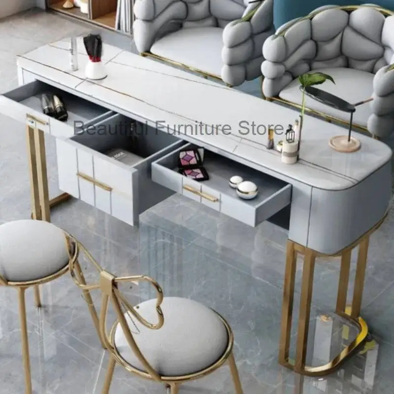 

Professional Aesthetic Manicure Table Office Manicurist Manicure Table Nail Prosthetic Mesa Manicura Salon Furnitur YN50MT
